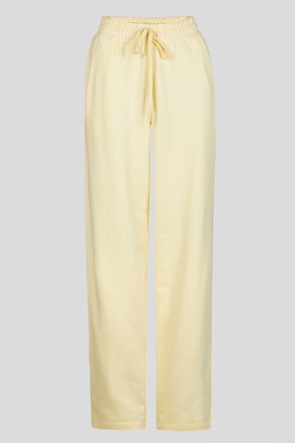 Butter Yellow Terry Barrel Pants
