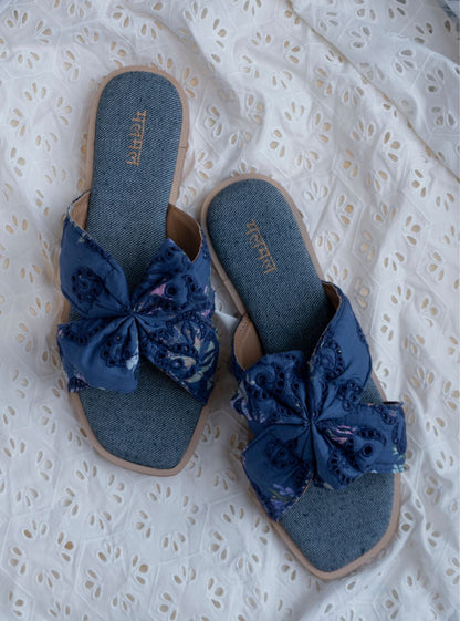 Ember Denim Flat Sandal