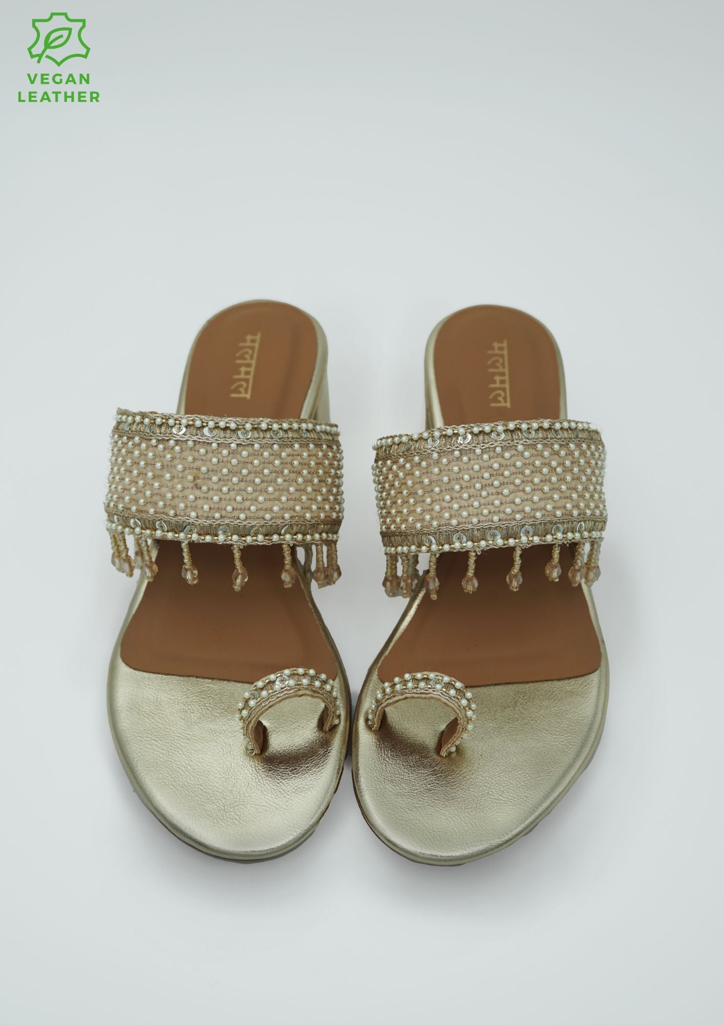 Aafrie Gold Vegan Kohla Heel