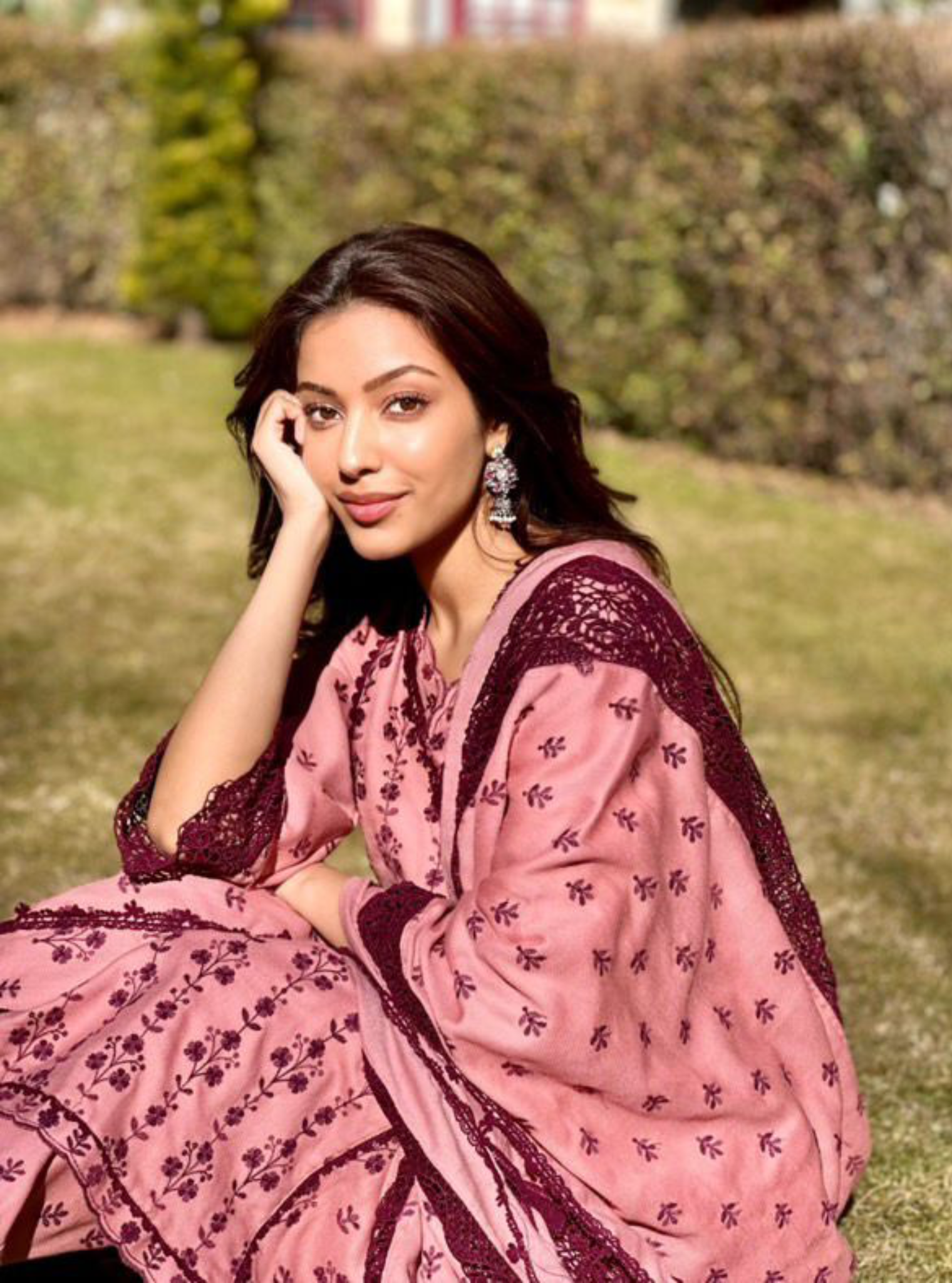 Selby Wool Pink Kurta Set