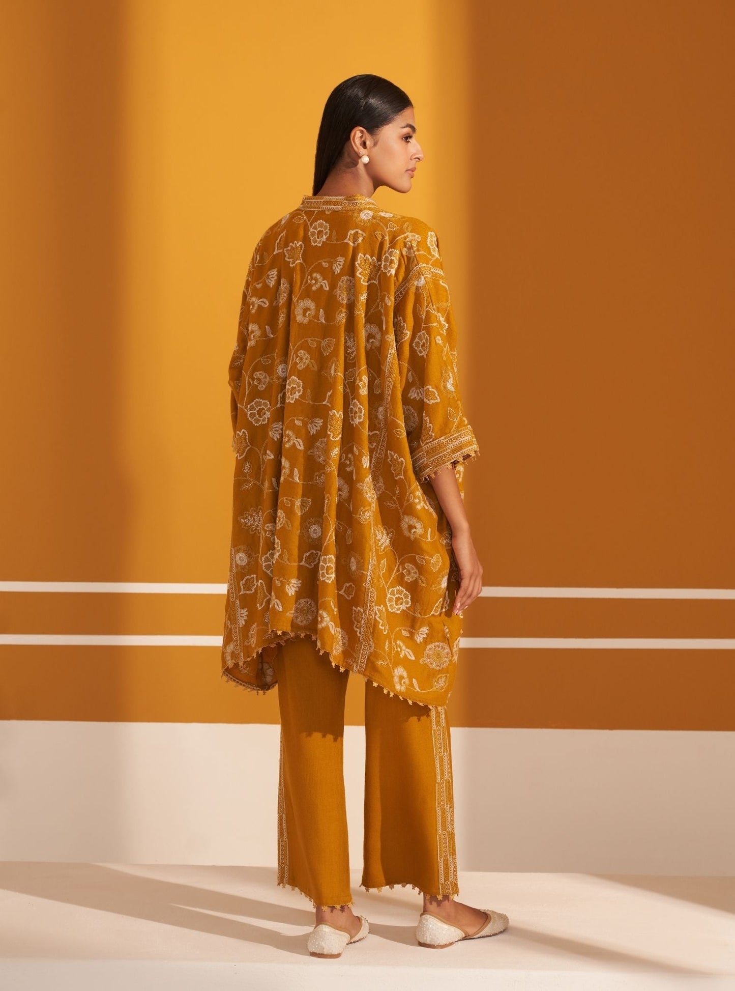 Ashby Wool Mustard Kurta Set