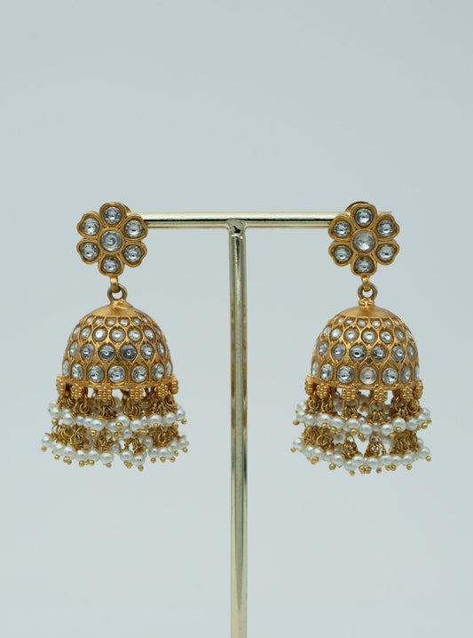 Pure Silver Dakshi Jhumki Gold