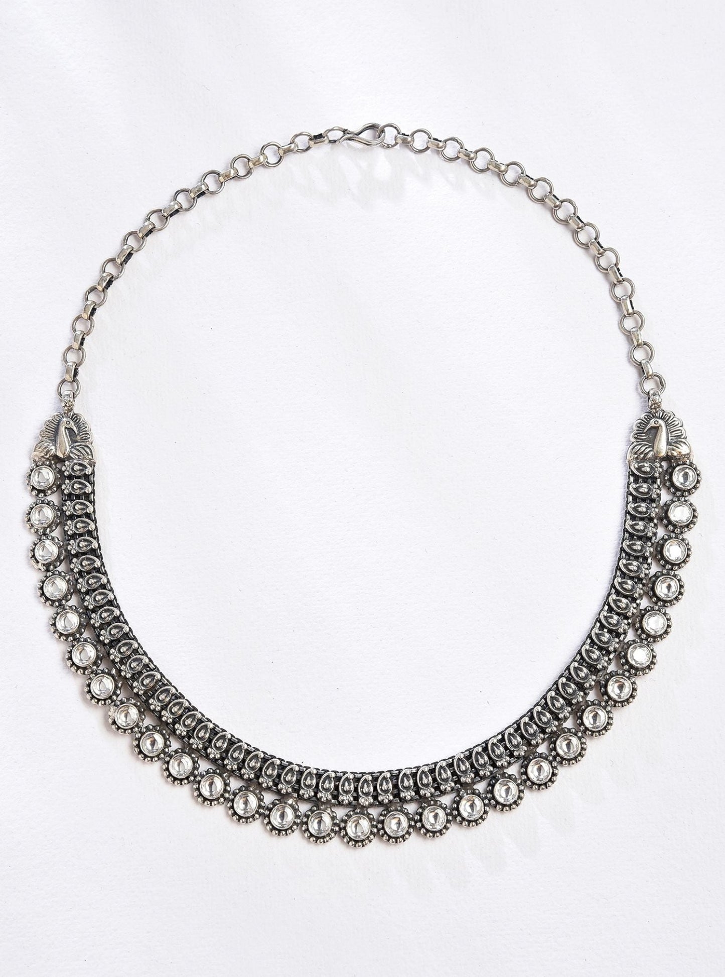 Pure Silver Amra Necklace