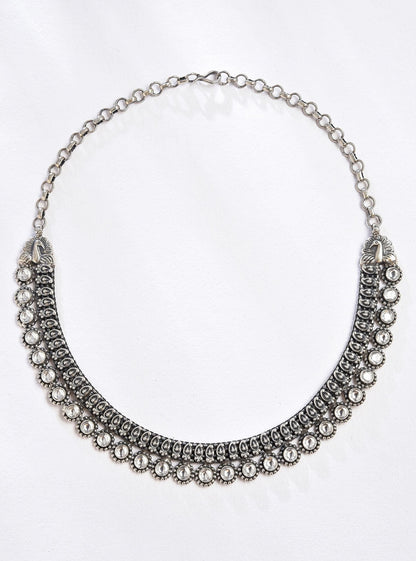 Pure Silver Amra Necklace