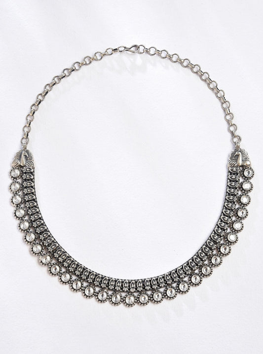 Pure Silver Amra Necklace