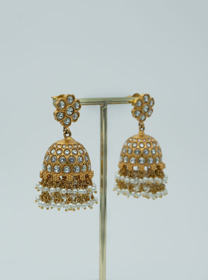 Pure Silver Dakshi Jhumki Gold