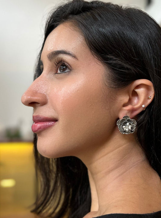 Pure Silver Nour Studs