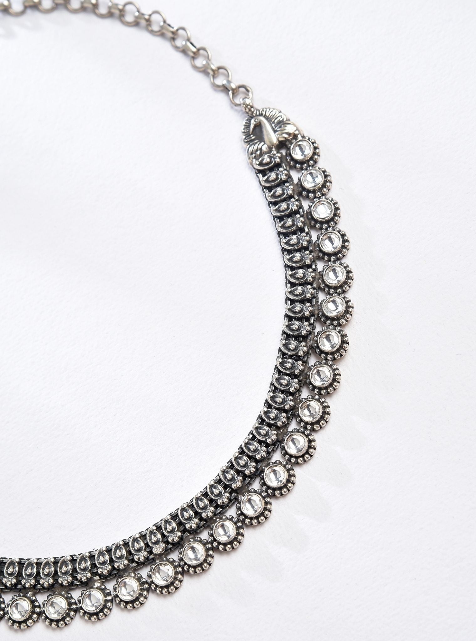 Pure Silver Amra Necklace
