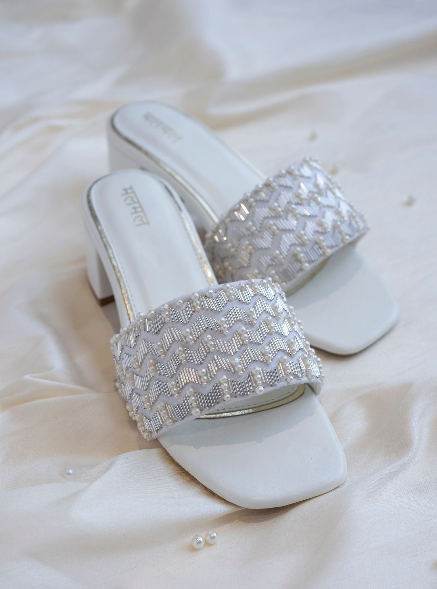 Lata Silver Vegan Heel