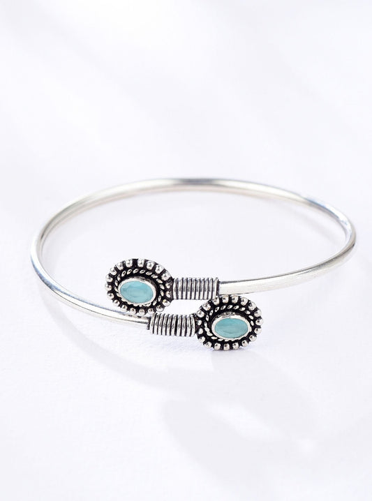 Pure Silver Ziya Light Blue Bracelet