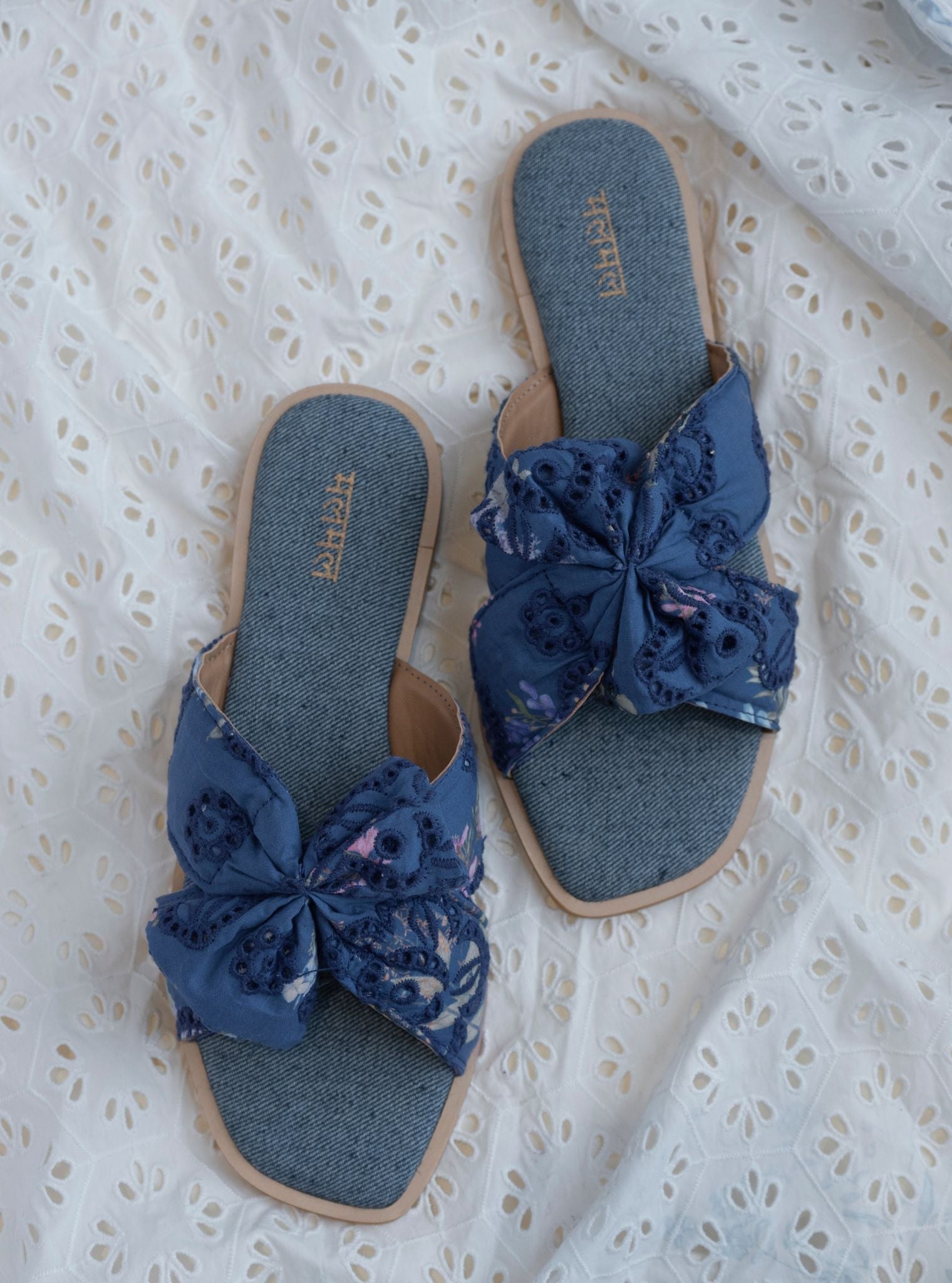Ember Denim Flat Sandal