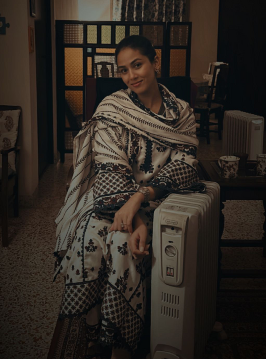 Marlow Wool Off White Kurta Set