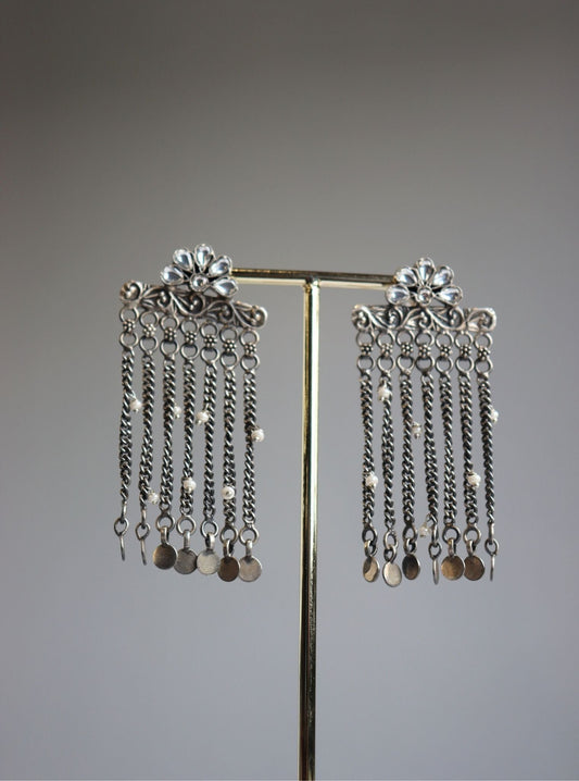Pure Silver Jharna Earrings