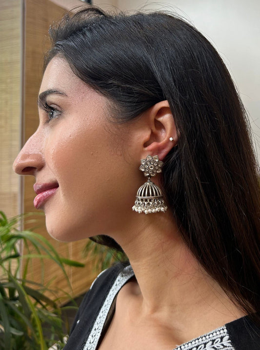 Pure Silver Siyala Jhumki