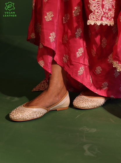 Nida Gold Vegan Jutti