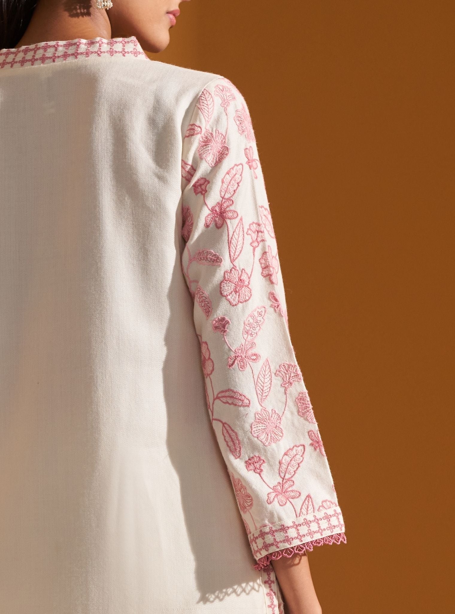 Clare Wool Off White Kurta Set