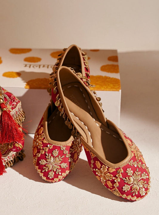 Trisha Red Vegan Jutti