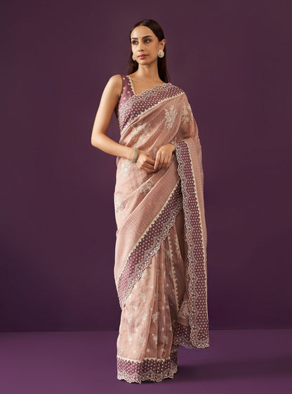 Aniyah Banarsi Lilac Saree