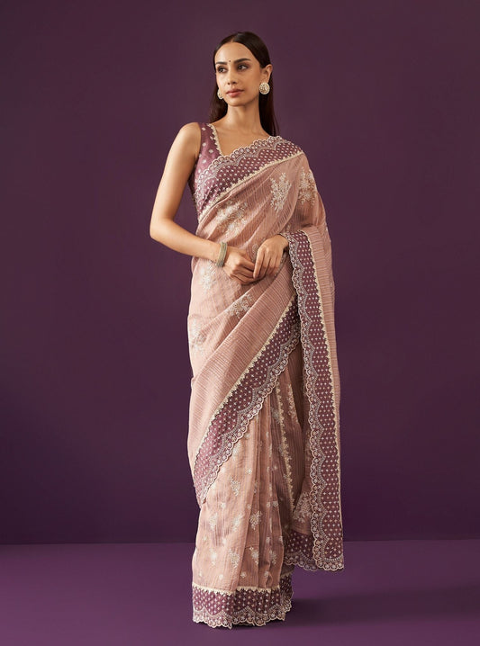 Aniyah Banarsi Lilac Saree