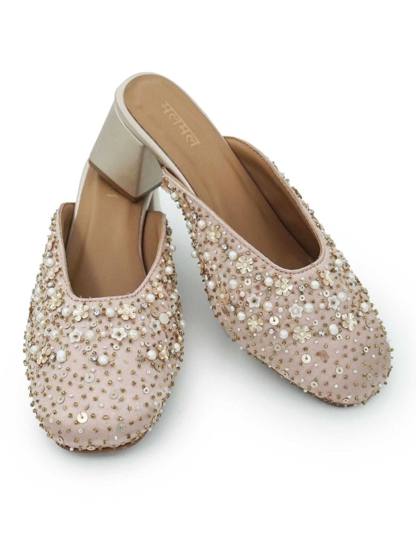 Samara Rose Gold Vegan Mule Heel