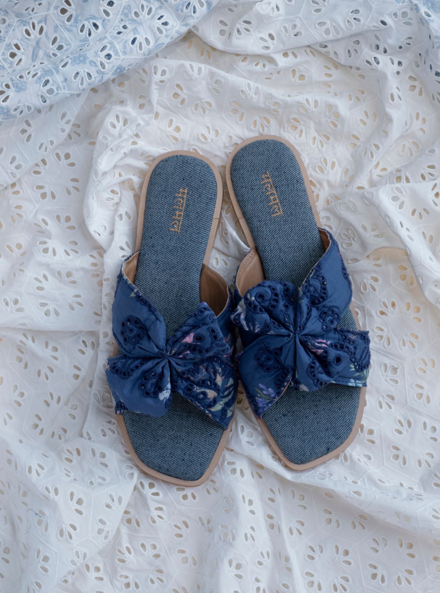 Ember Denim Flat Sandal