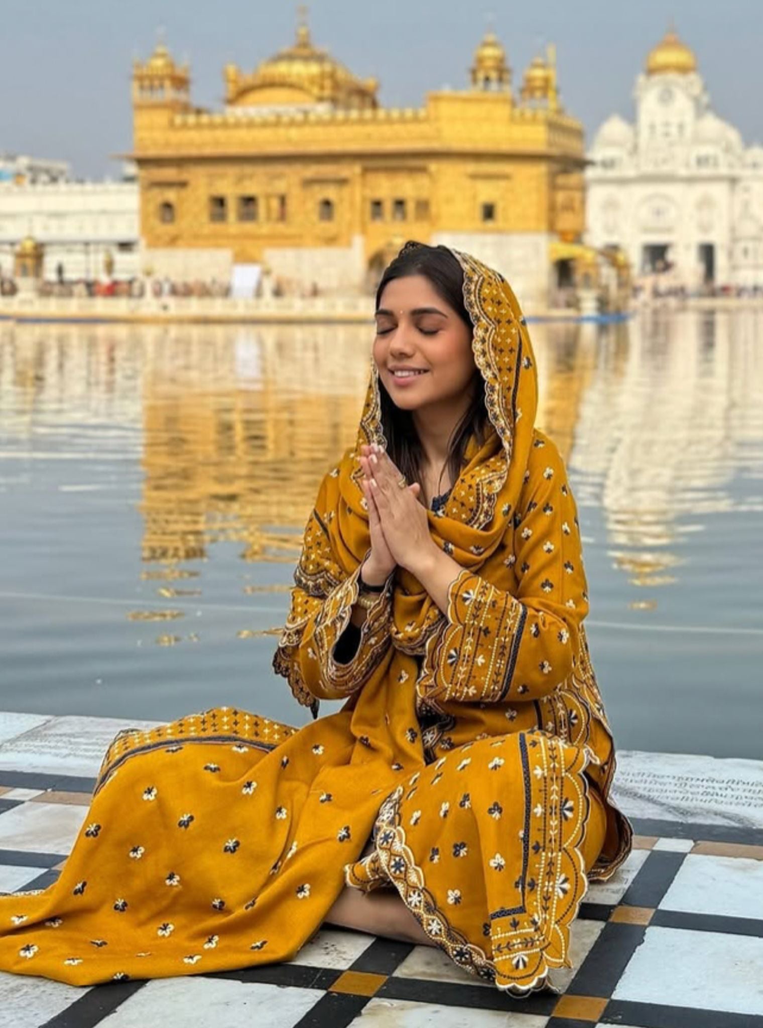 Tate Wool Mustard Kurta Set