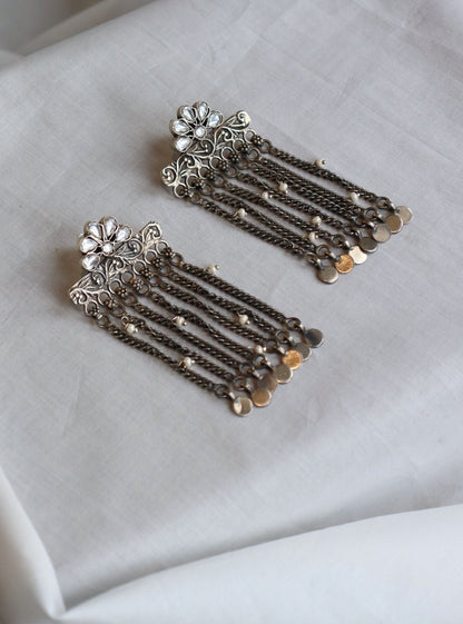 Pure Silver Jharna Earrings