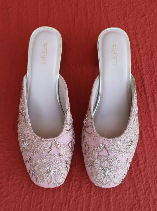 Mantra Pink Vegan Mule Heel