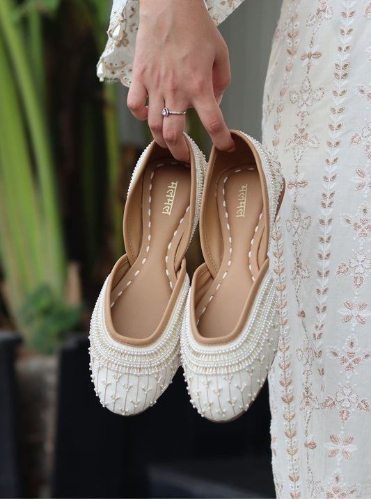 Hiral Light Gold Vegan Jutti