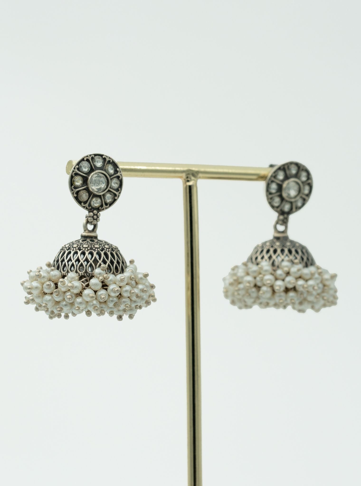 Pure Silver Aadhya Jhumki