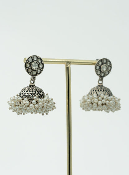 Pure Silver Aadhya Jhumki