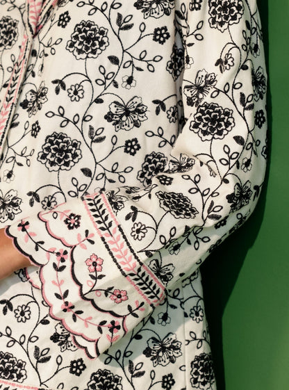 Colby Wool Off White Shirt Co-ord Set