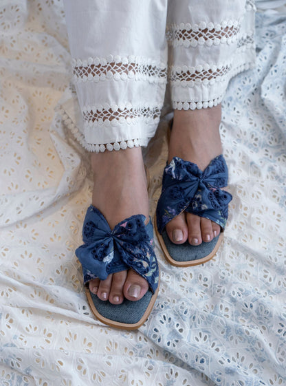 Ember Denim Flat Sandal