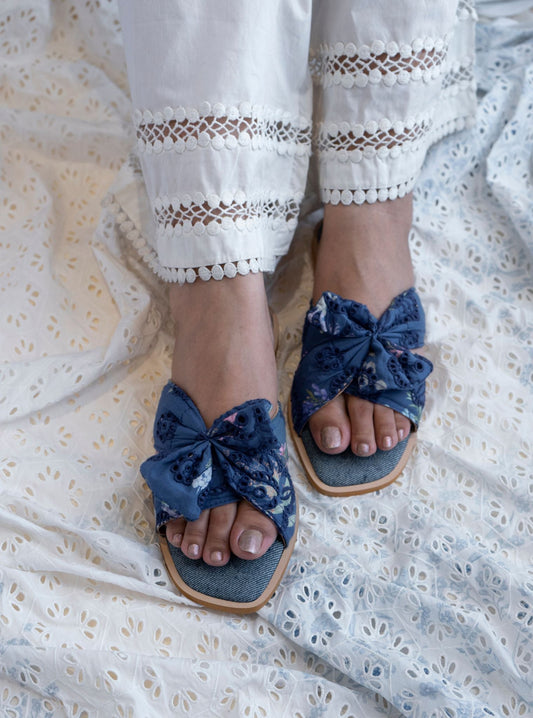 Ember Denim Flat Sandal