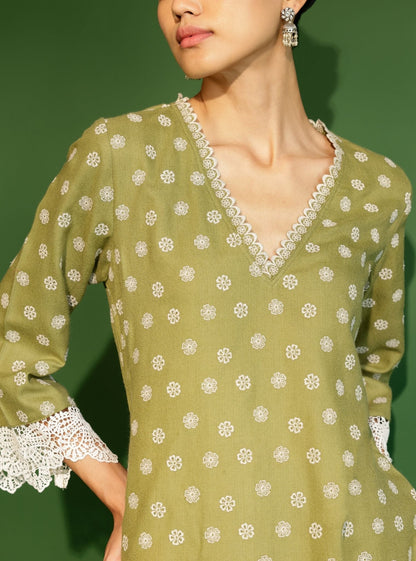 Arden Wool Green Co-ord Set