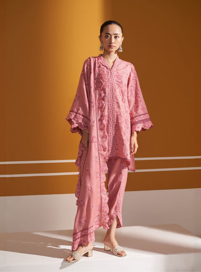 Ellis Wool Pink Kurta Set