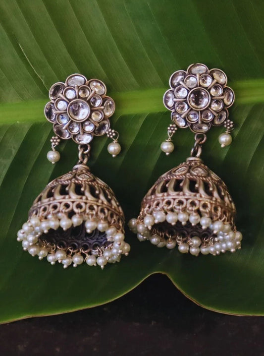 Pure Silver Arunima Earrings