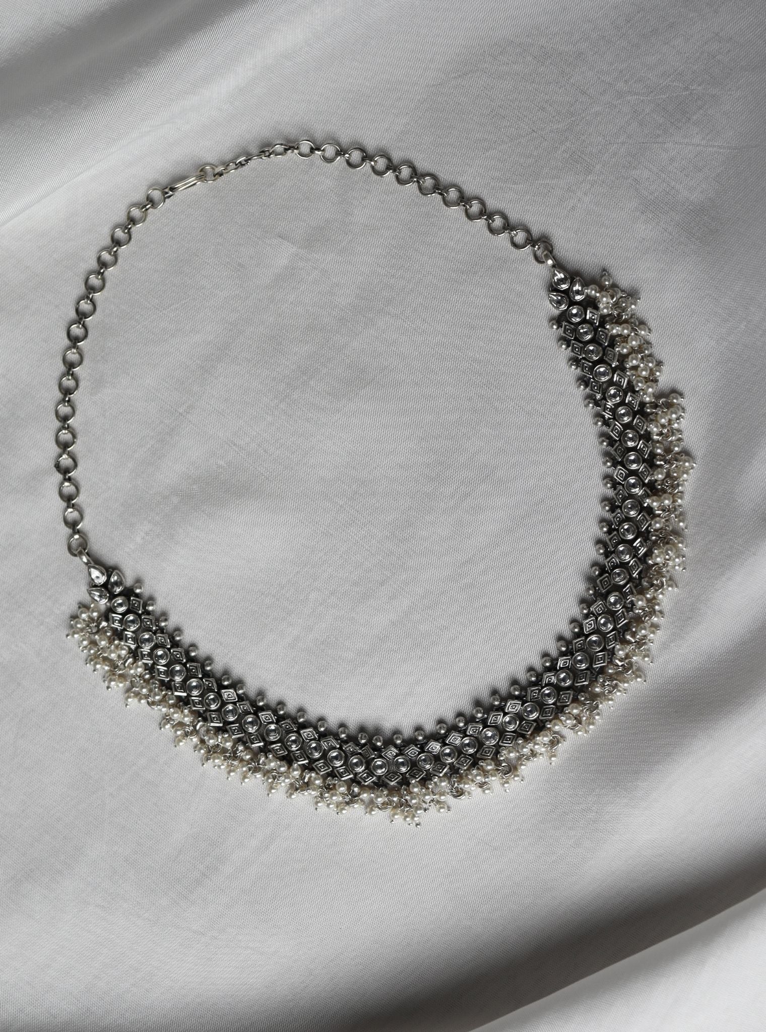 Pure Silver Aashi Necklace