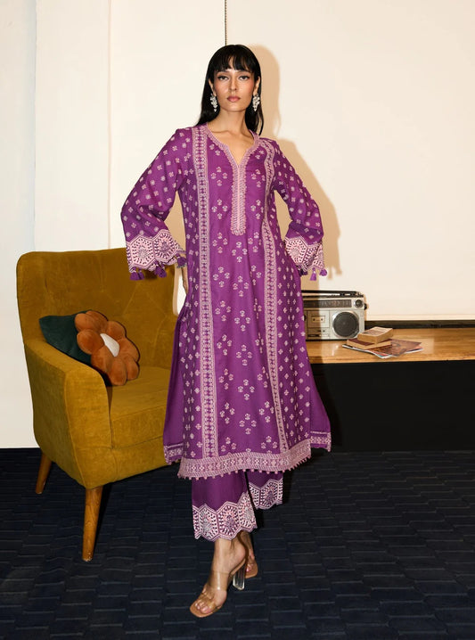 Tessa Wool Purple Kurta Set