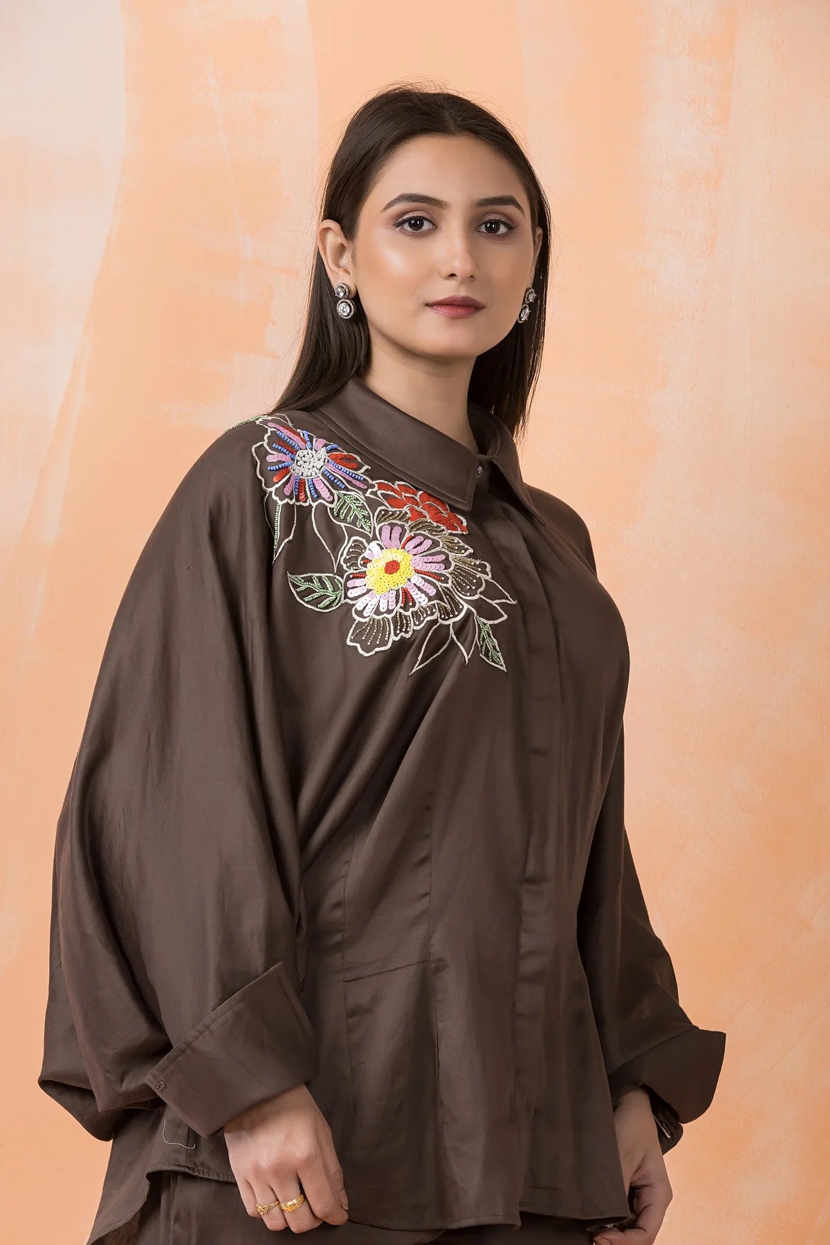 Designer Cotton Satin Co-ord Set