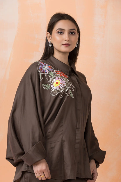 Designer Cotton Satin Co-ord Set