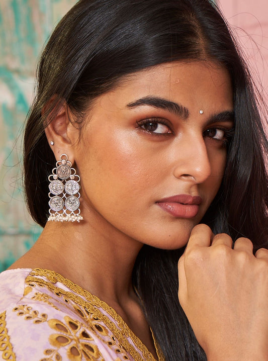 Pure Silver Netra Earrings