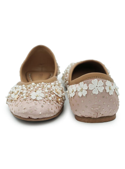 Eshaal Rose Gold Vegan Jutti