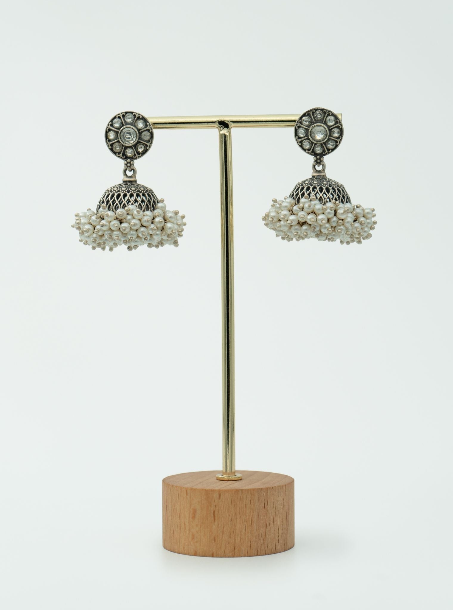 Pure Silver Aadhya Jhumki