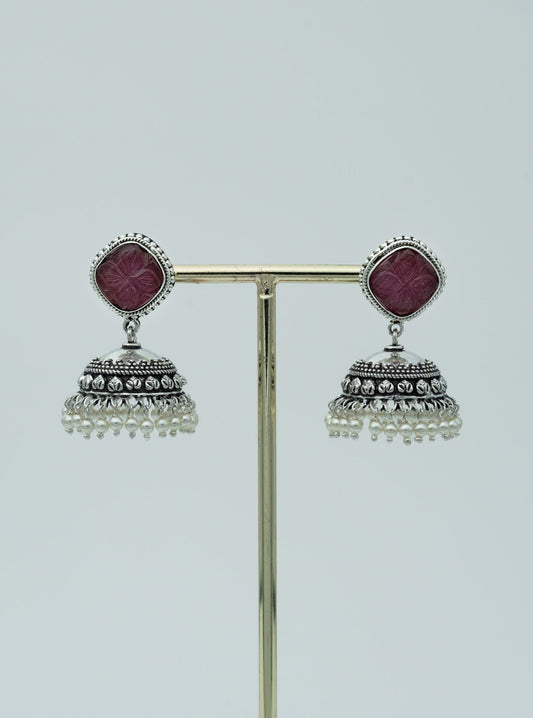 Pure Silver Mahira Jhumki