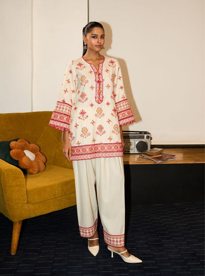 Colette Wool Off White Kurta Set