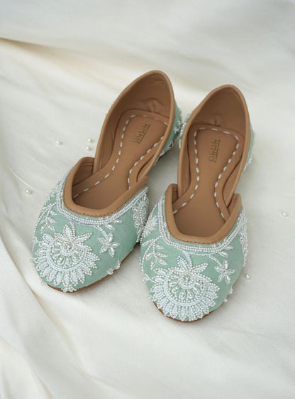 Mira Light green Vegan Jutti