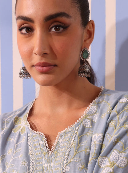 Pure Silver Shaila Jhumki