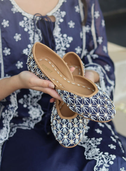 Aisha Navy Vegan Jutti