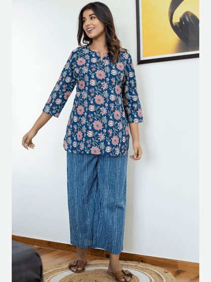 Royal Blue Cotton Loungewear